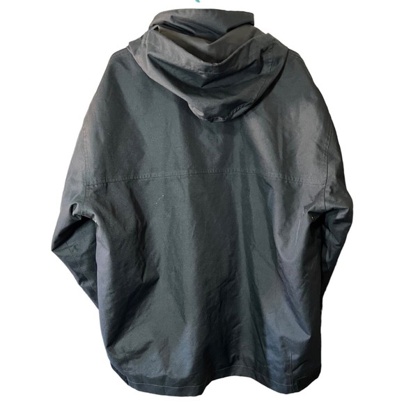 Aigle 1853 Heavy Set Full Zip Hooded Green Bomber Jacket Arm Patch Mens Size XL - Picture 2 of 9